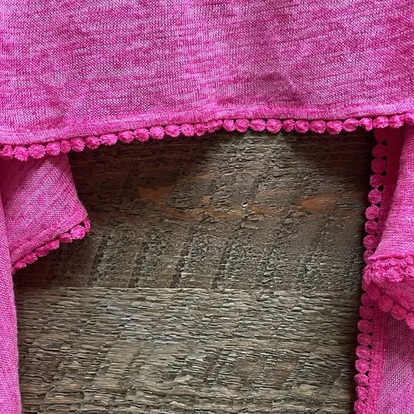 Freestyle Revolution Girls' Open Cardigan Tie Front Heathered Pink Size 10 NWT - Picture 8 of 14